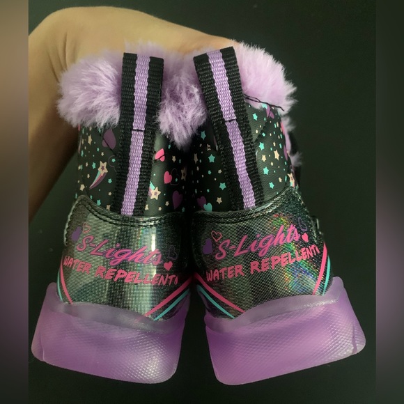Skechers S Lights zip up boots (Size: 5) - Picture 6 of 9